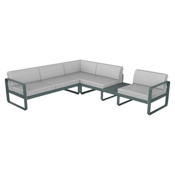 Fermob Bellevie Composition 3B Gris orage 26 Blanc grisé 81