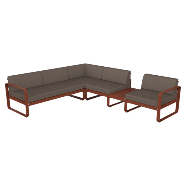 Fermob Bellevie Composition 3B Ocre rouge 20 Taupe grisé B8