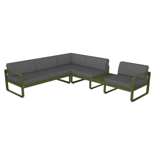 Fermob Bellevie Composition 3B Pesto D3 Gris flanelle 79