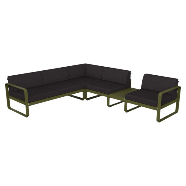 Fermob Bellevie Composition 3B Pesto D3 Gris graphite A3