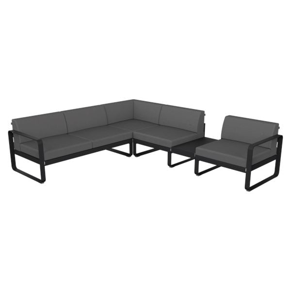 Fermob Bellevie Composition 3B Réglisse 42 Gris flanelle 79