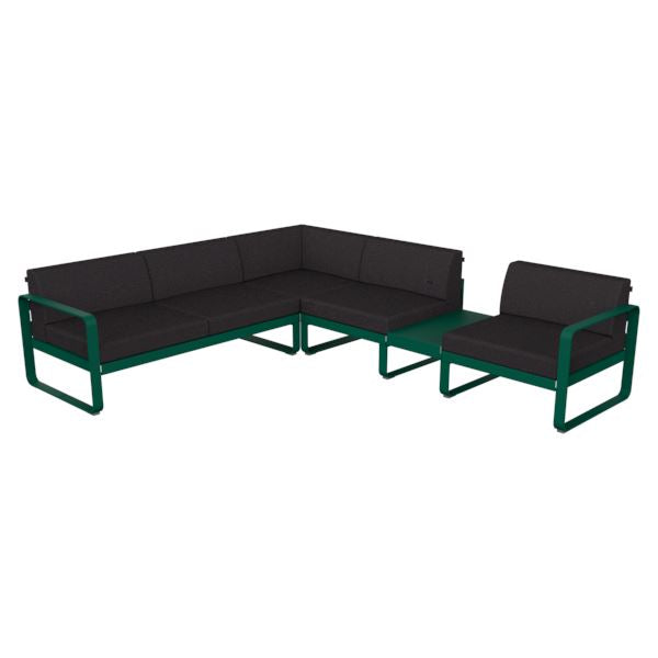 Fermob Bellevie Composition 3B Vert cèdre 02 Gris graphite A3