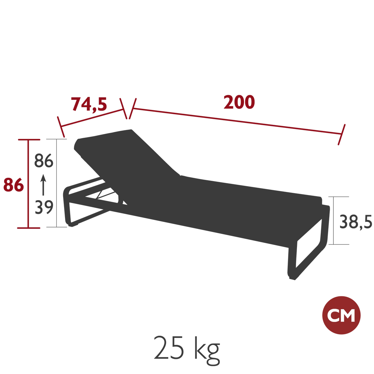 Fermob Bellevie Lit de soleil