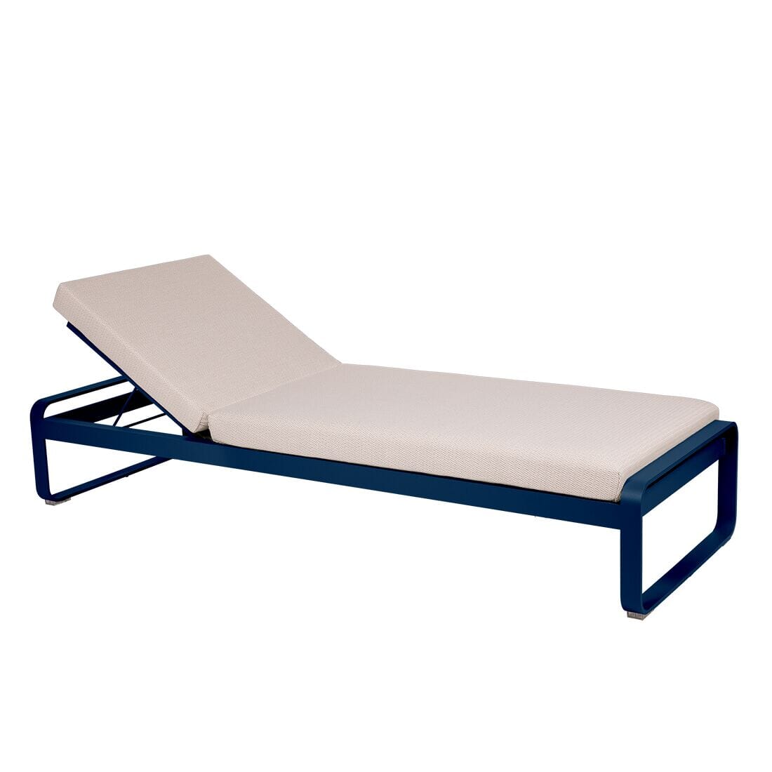Fermob Bellevie Lit de soleil Perle Bleu abysse 92