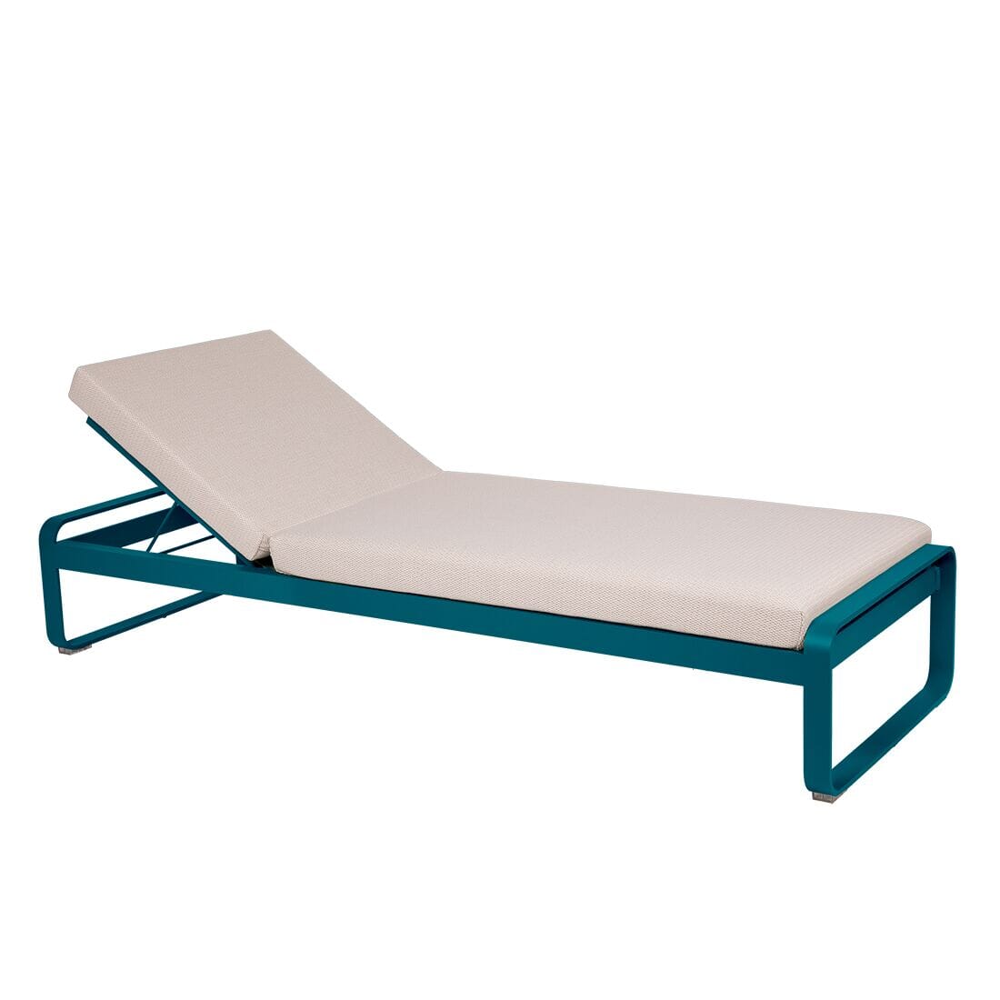 Fermob Bellevie Lit de soleil Perle Bleu acapulco 21