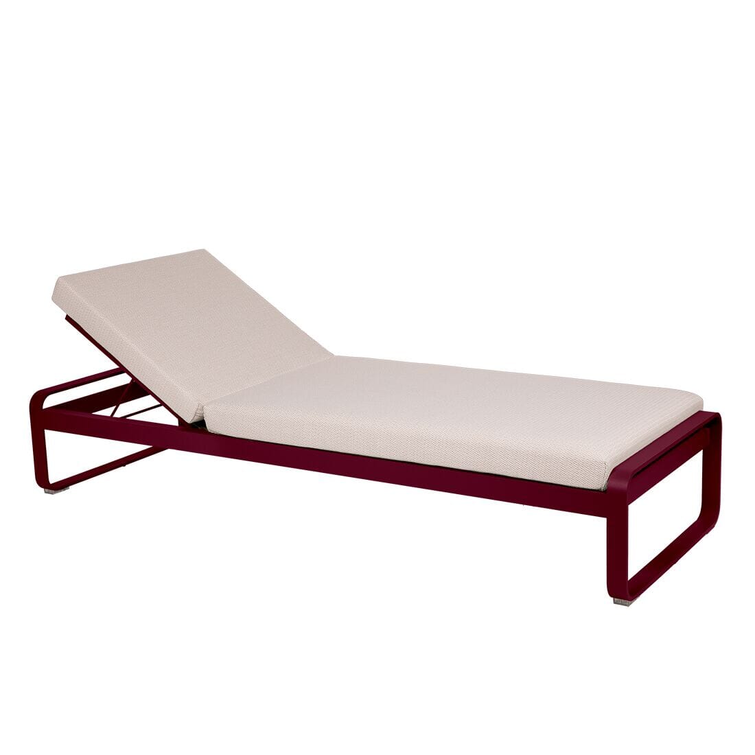 Fermob Bellevie Lit de soleil Perle Cerise noire B9
