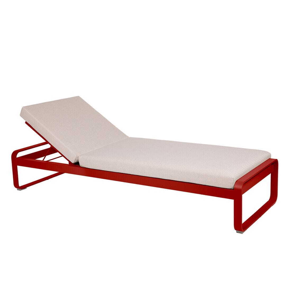 Fermob Bellevie Lit de soleil Perle Piment 43