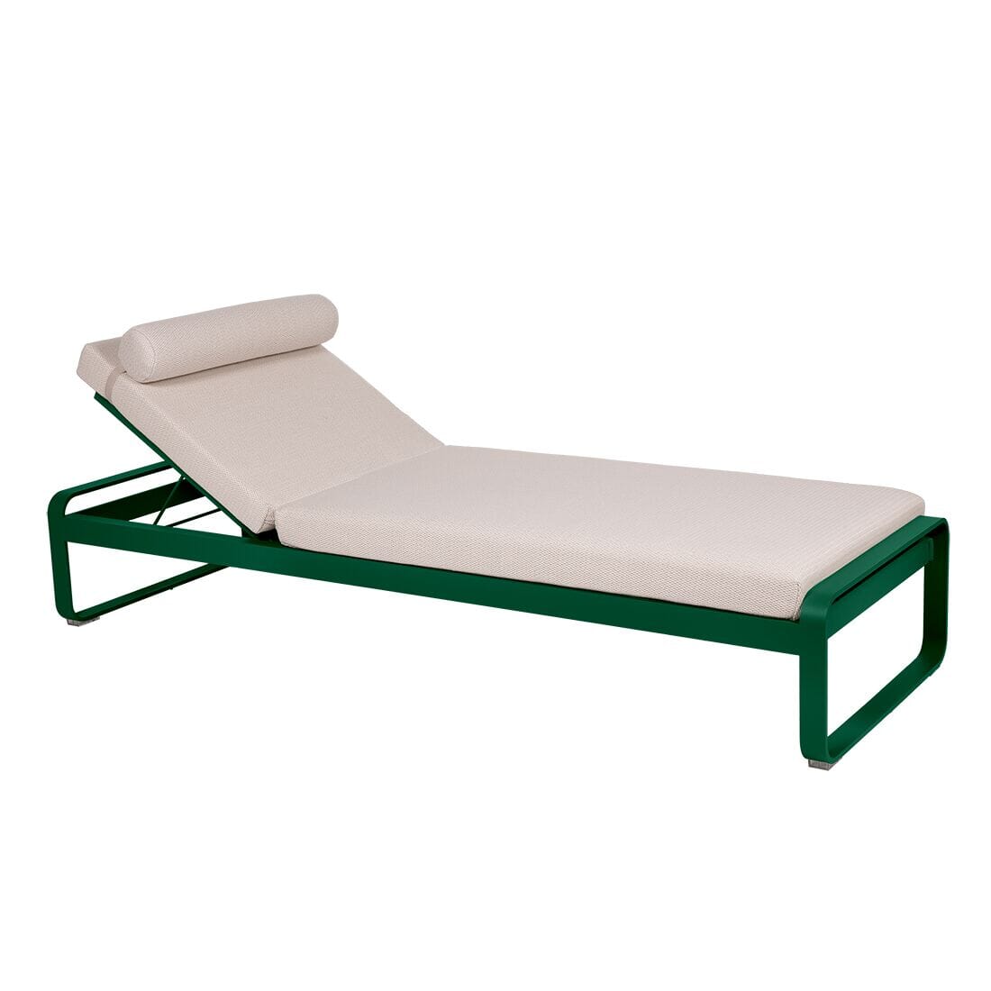 Fermob Bellevie Lit de soleil Perle Vert cèdre 02