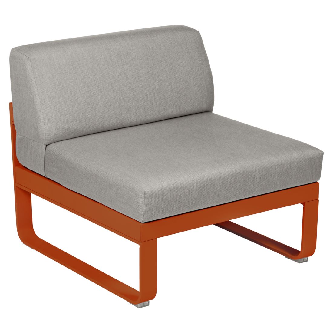 Fermob Bellevie Module central 1 place Orange confite E2 Taupe grisé B8