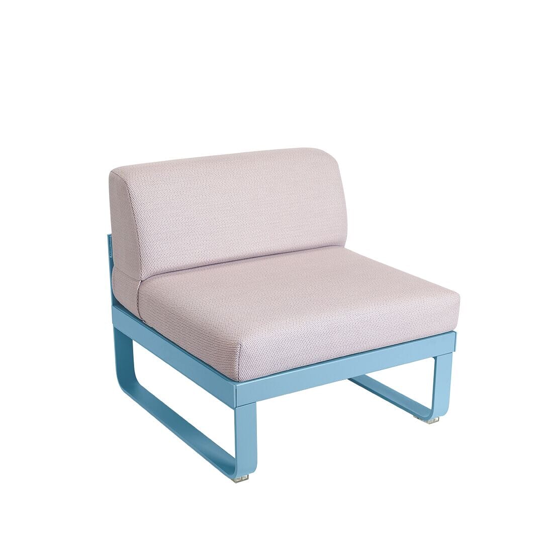 Fermob Bellevie Module central 1 place Perle Bleu maya E1