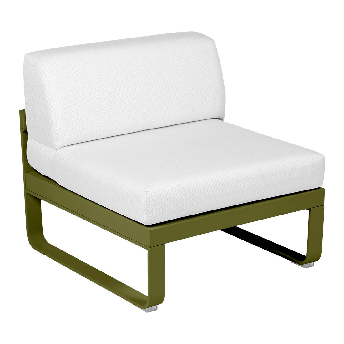 Fermob Bellevie Module central 1 place Pesto D3 Blanc grisé 81