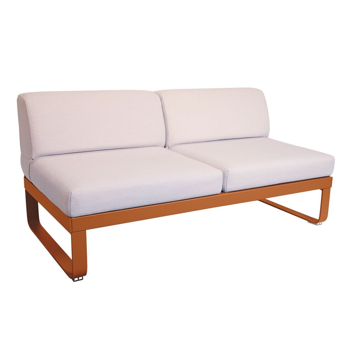 Fermob Bellevie Module central 2 places Perle Orange confite E2