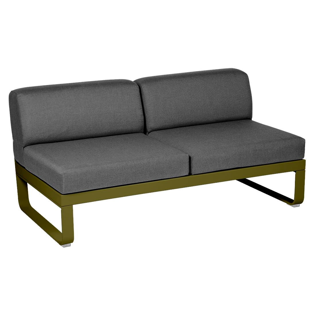 Fermob Bellevie Module central 2 places Pesto D3 Gris graphite A3