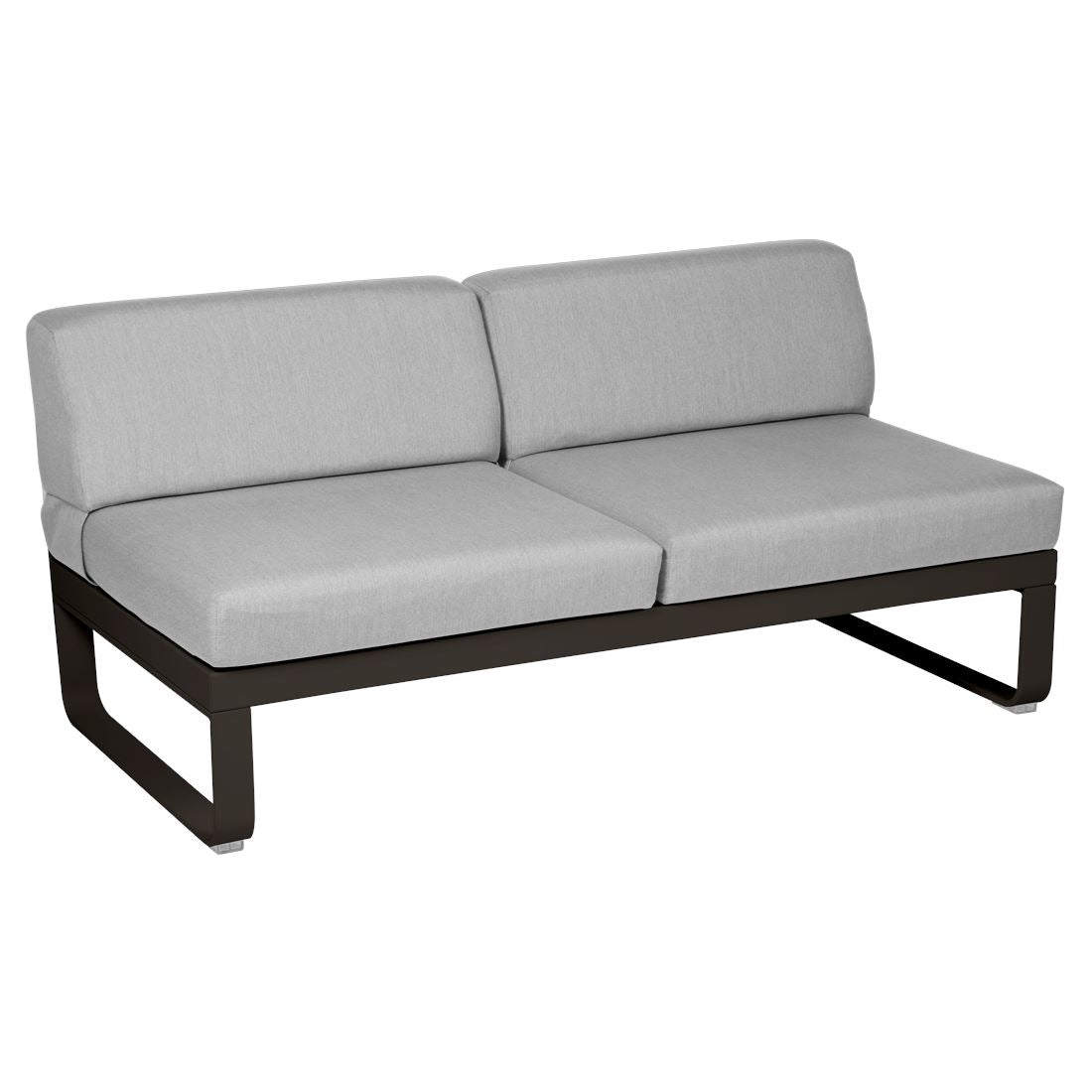 Fermob Bellevie Module central 2 places Tonka E3 Gris flanelle 79