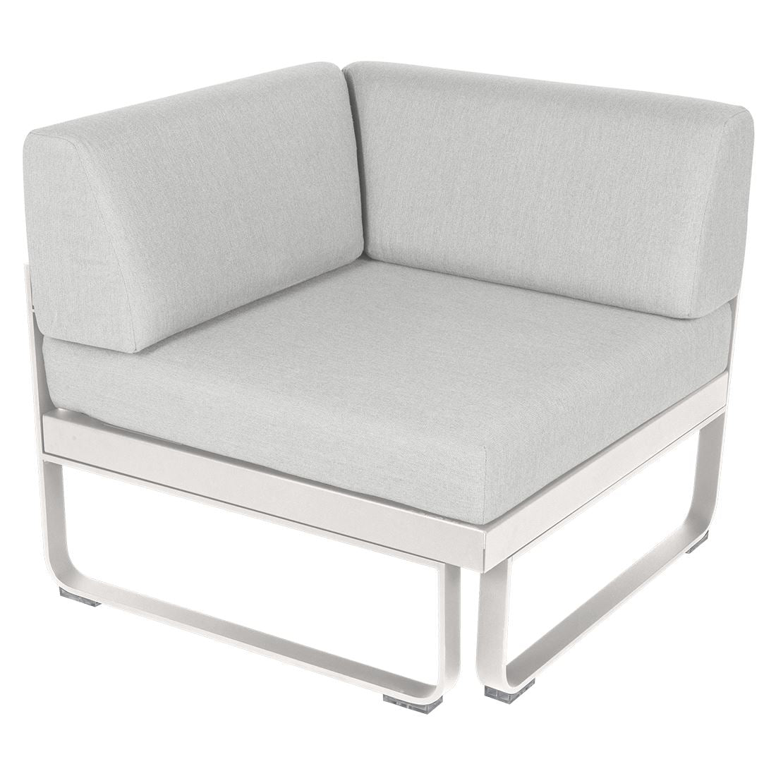 Fermob Bellevie Module d'angle - 1 place Blanc coton 01 Blanc grisé 81