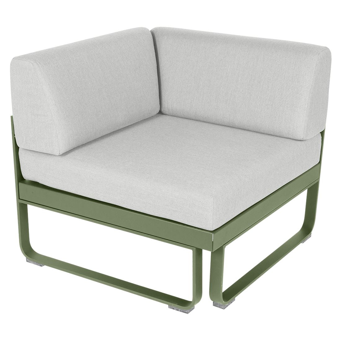 Fermob Bellevie Module d'angle - 1 place Cactus 82 Blanc grisé 81