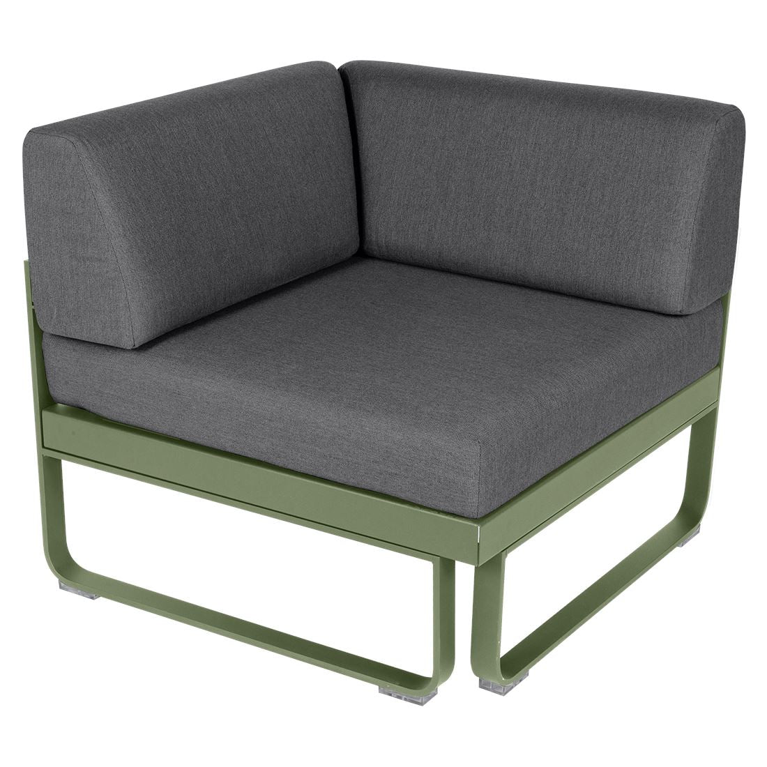 Fermob Bellevie Module d'angle - 1 place Cactus 82 Gris graphite A3