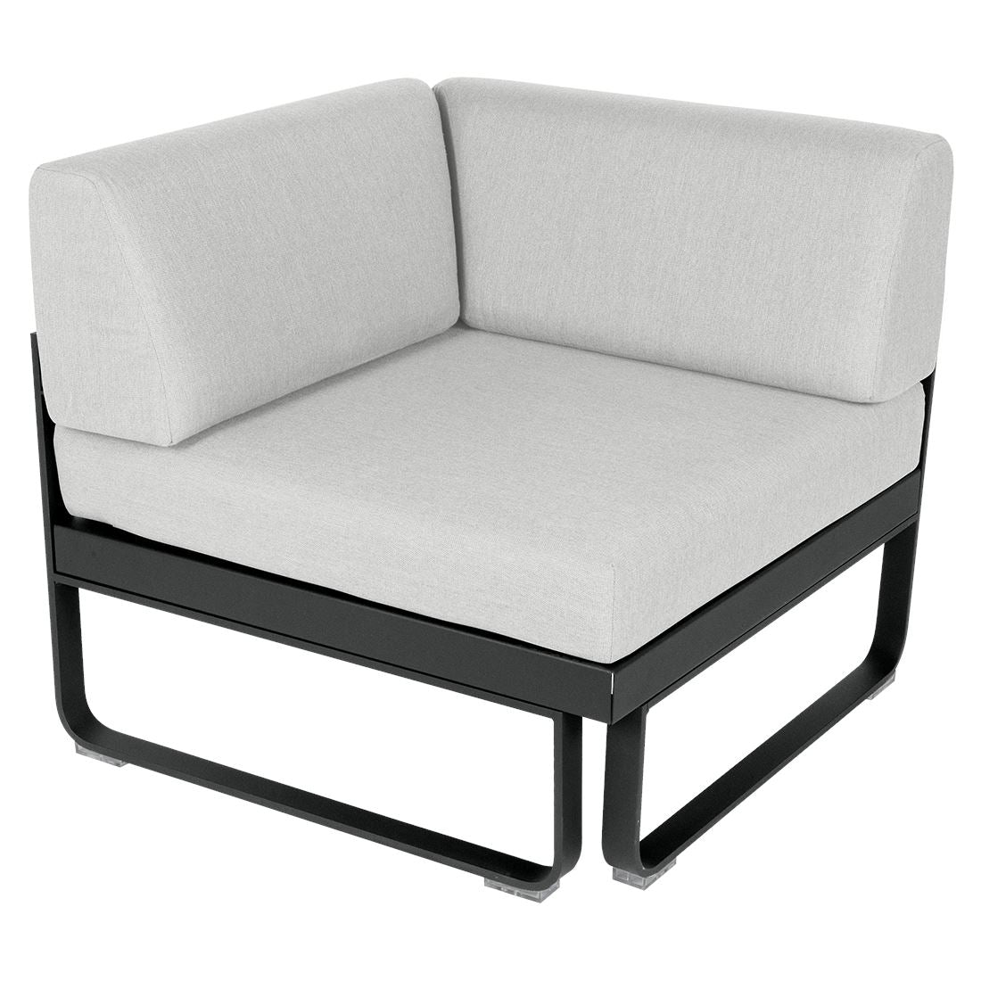 Fermob Bellevie Module d'angle - 1 place Carbone 47 Blanc grisé 81