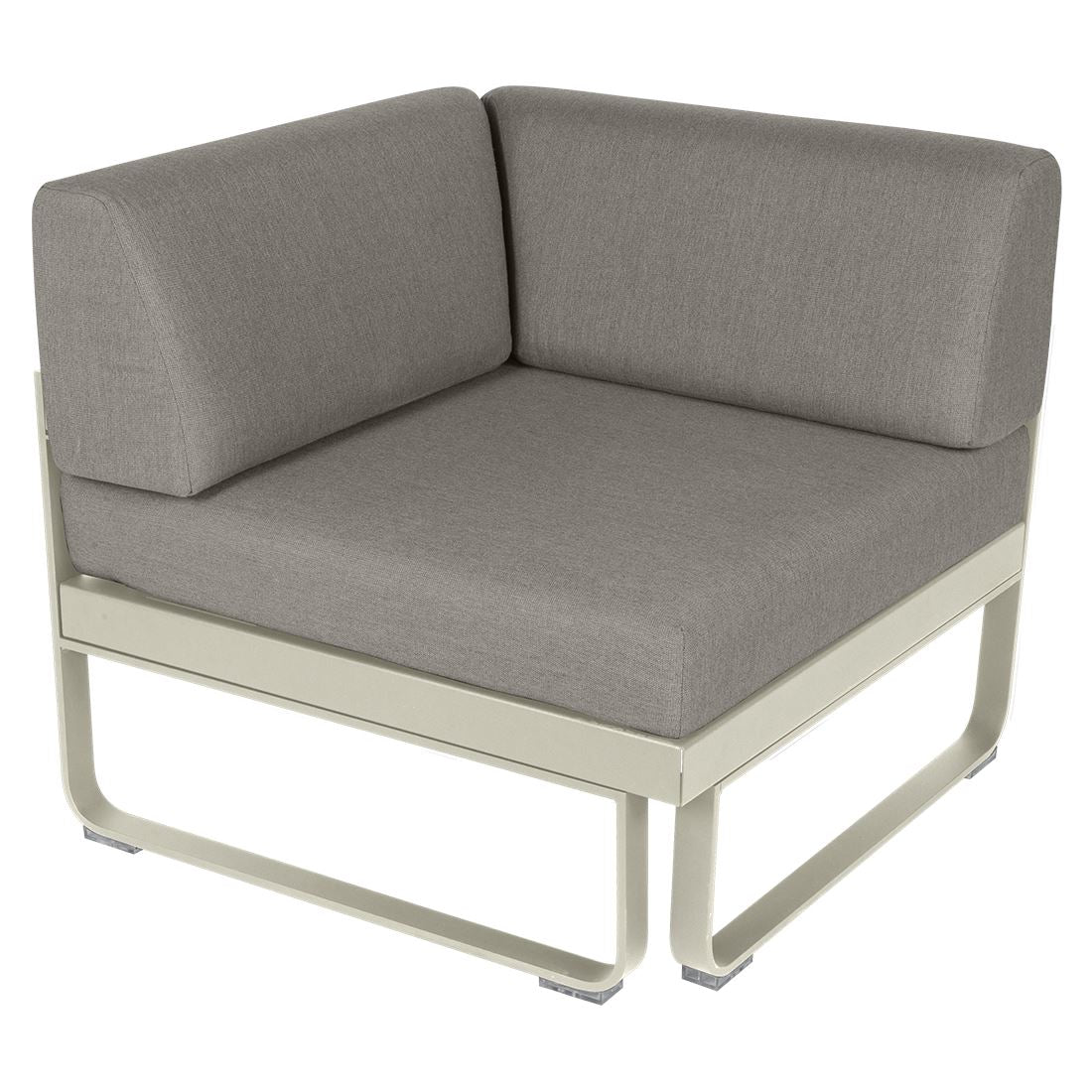 Fermob Bellevie Module d'angle - 1 place Gris argile A5 Taupe grisé B8