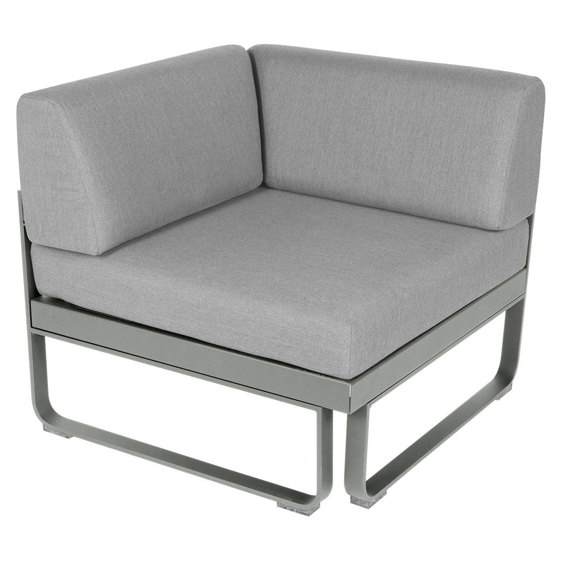 Fermob Bellevie Module d'angle - 1 place Gris lapilli C7 Gris flanelle 79