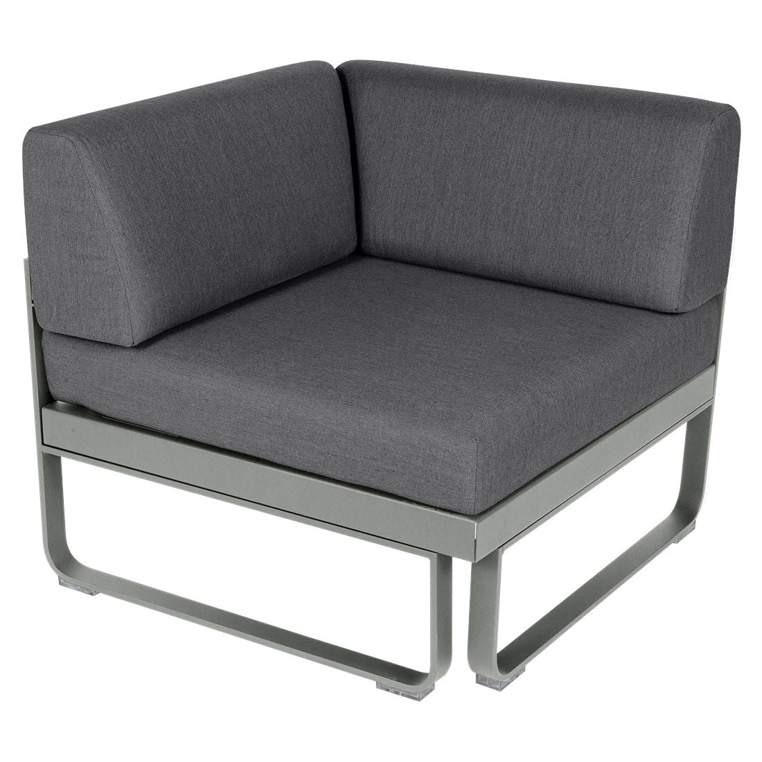 Fermob Bellevie Module d'angle - 1 place Gris lapilli C7 Gris graphite A3