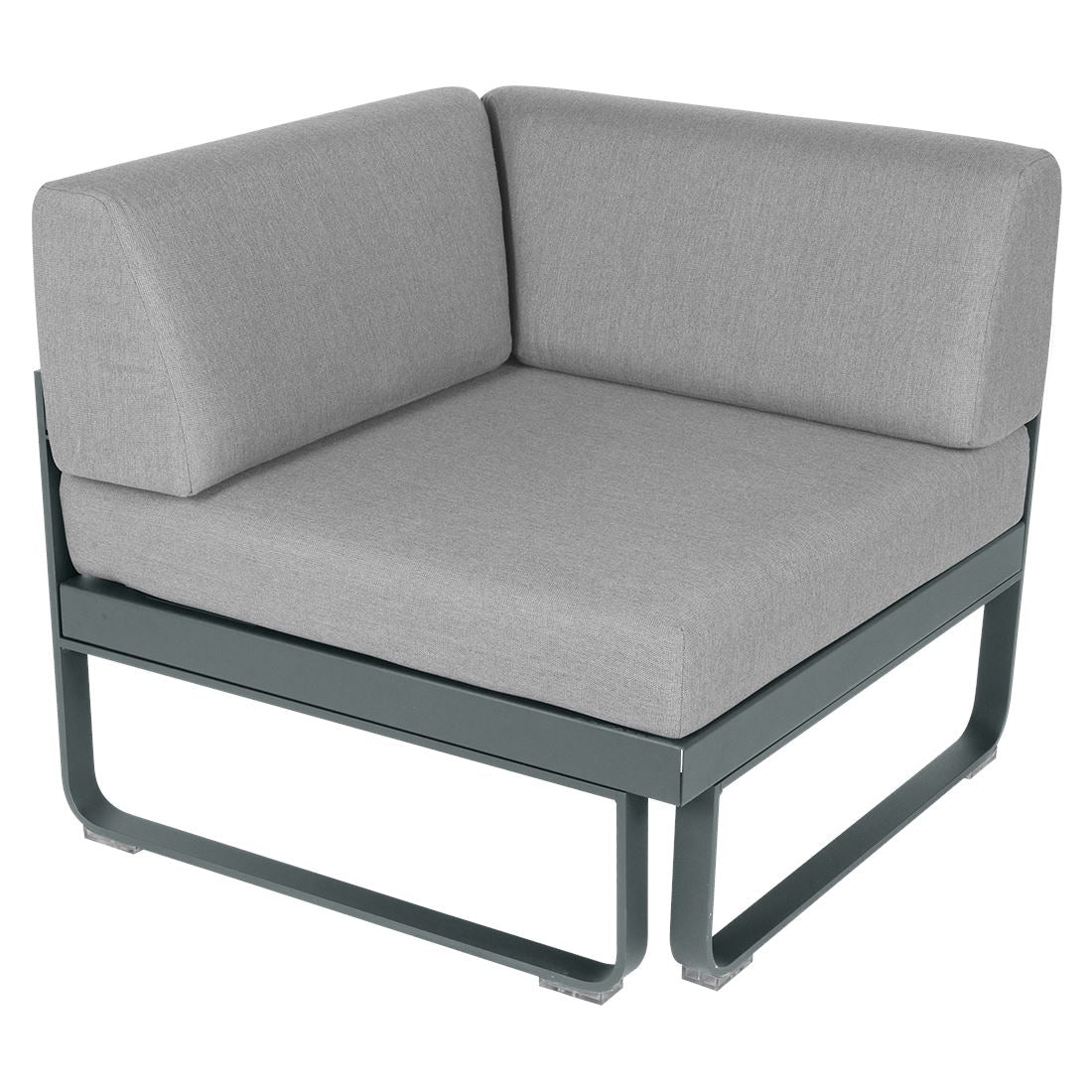 Fermob Bellevie Module d'angle - 1 place Gris orage 26 Gris flanelle 79