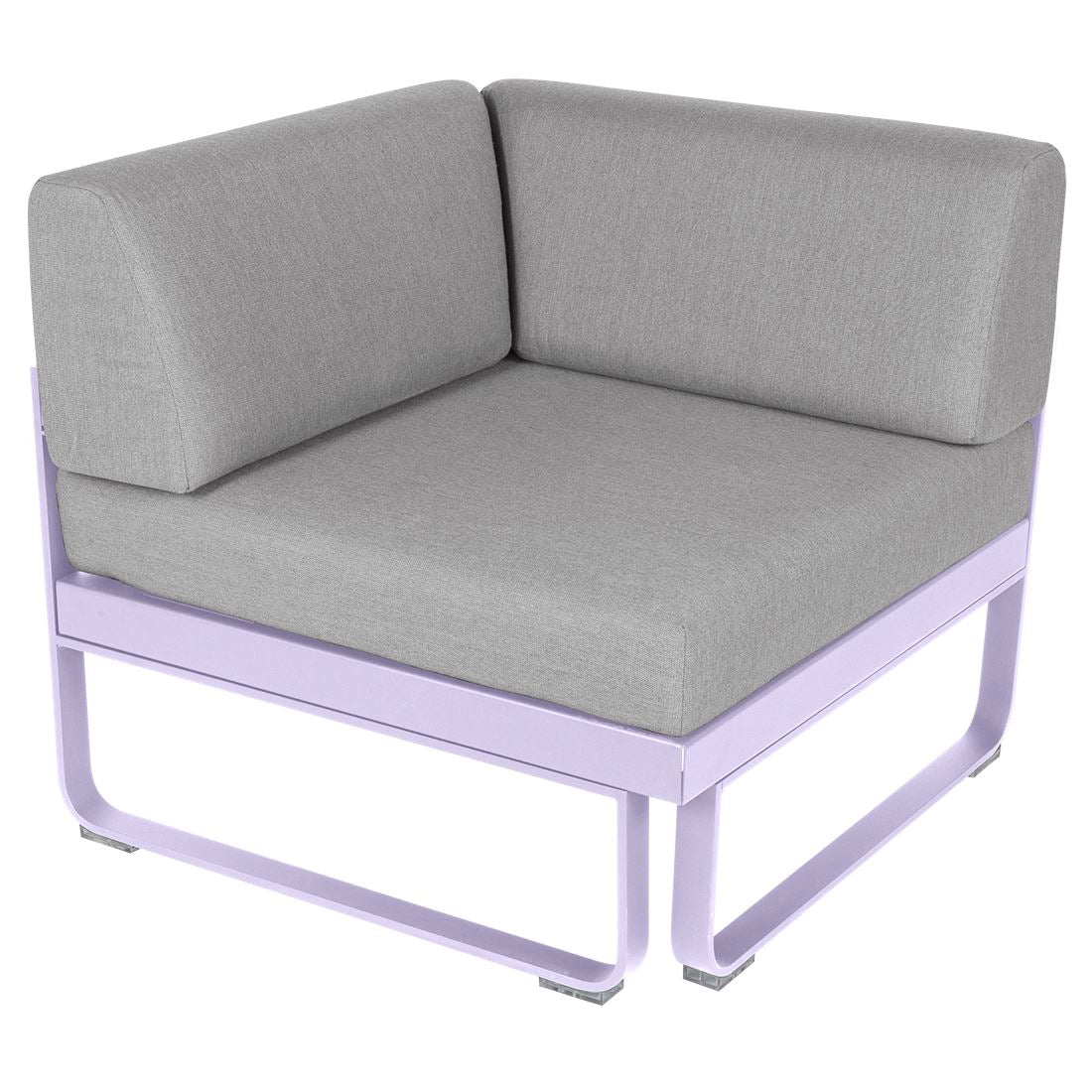 Fermob Bellevie Module d'angle - 1 place Guimauve D1 Gris flanelle 79