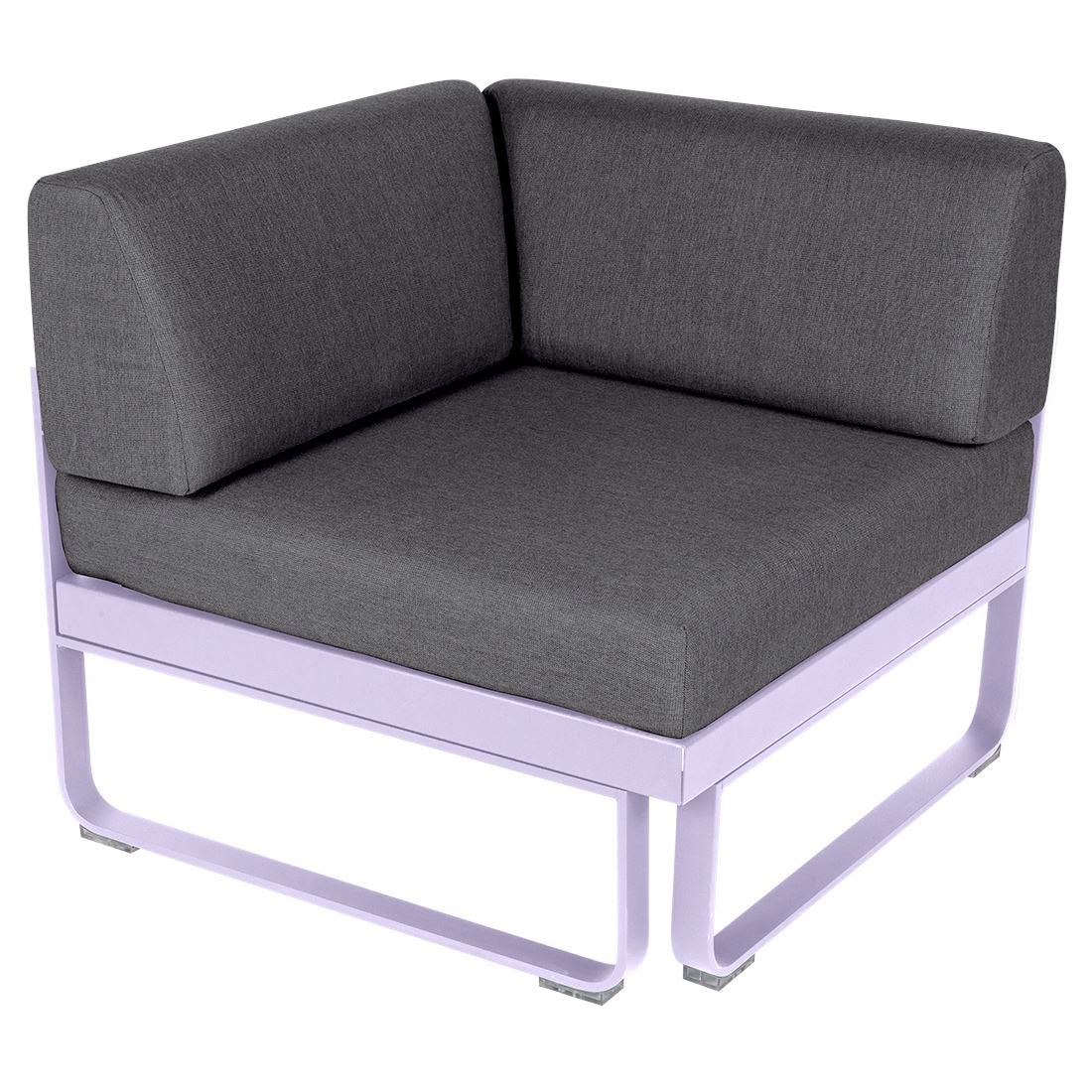 Fermob Bellevie Module d'angle - 1 place Guimauve D1 Gris graphite A3