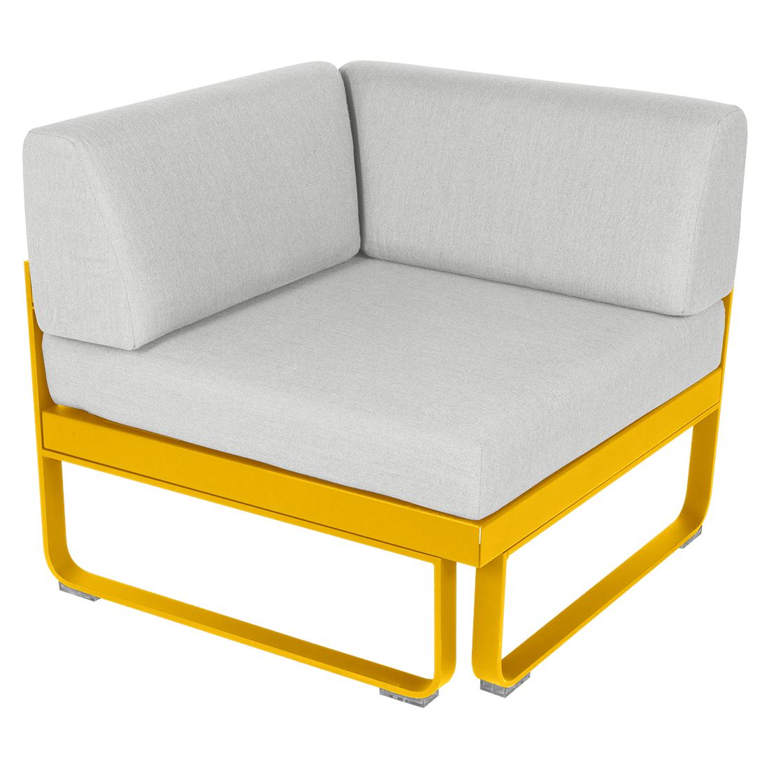 Fermob Bellevie Module d'angle - 1 place Miel C6 Blanc grisé 81