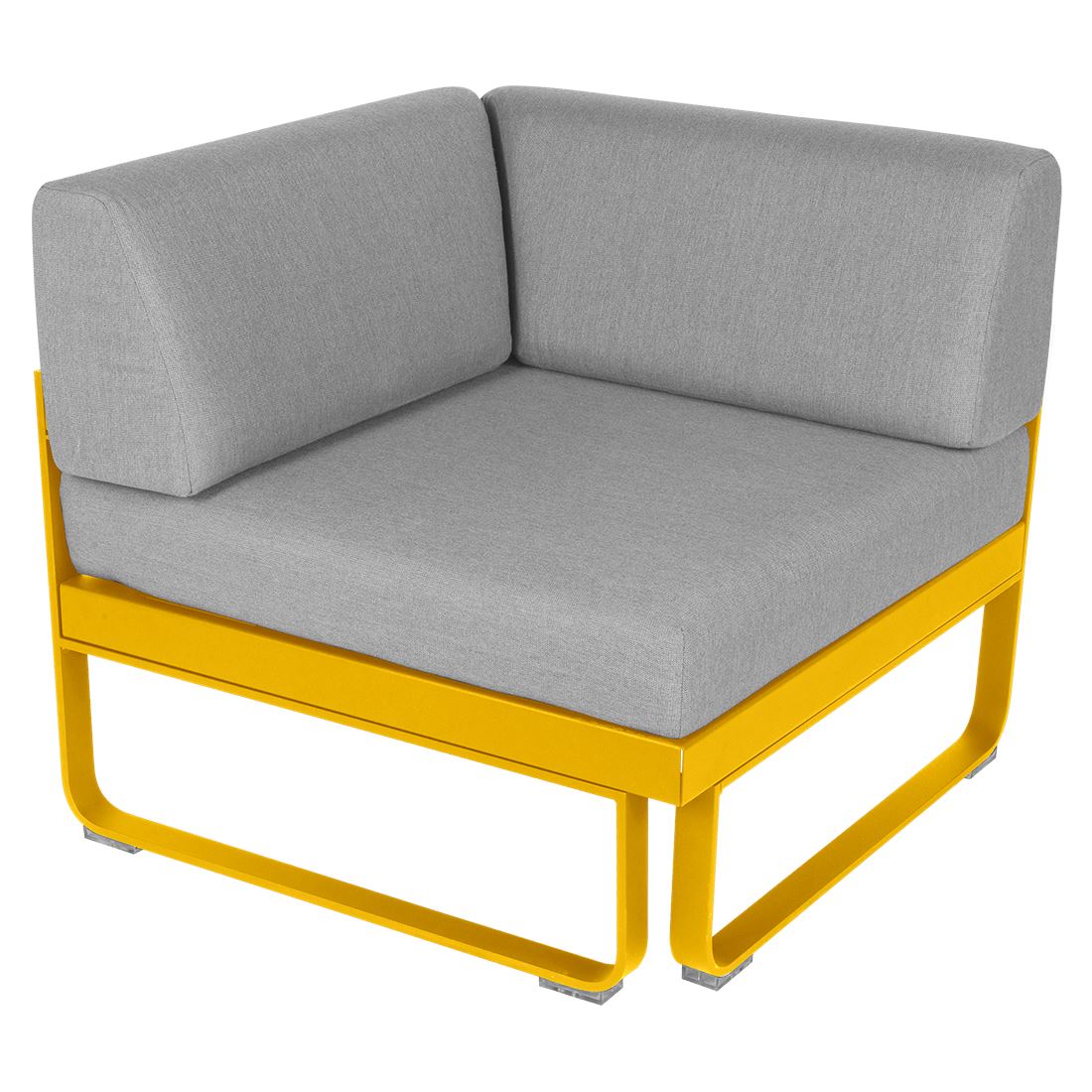 Fermob Bellevie Module d'angle - 1 place Miel C6 Gris flanelle 79