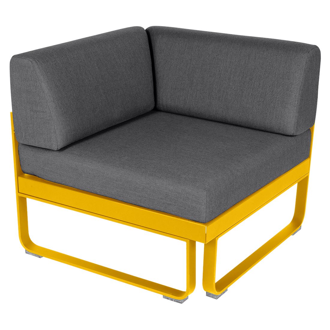 Fermob Bellevie Module d'angle - 1 place Miel C6 Gris graphite A3