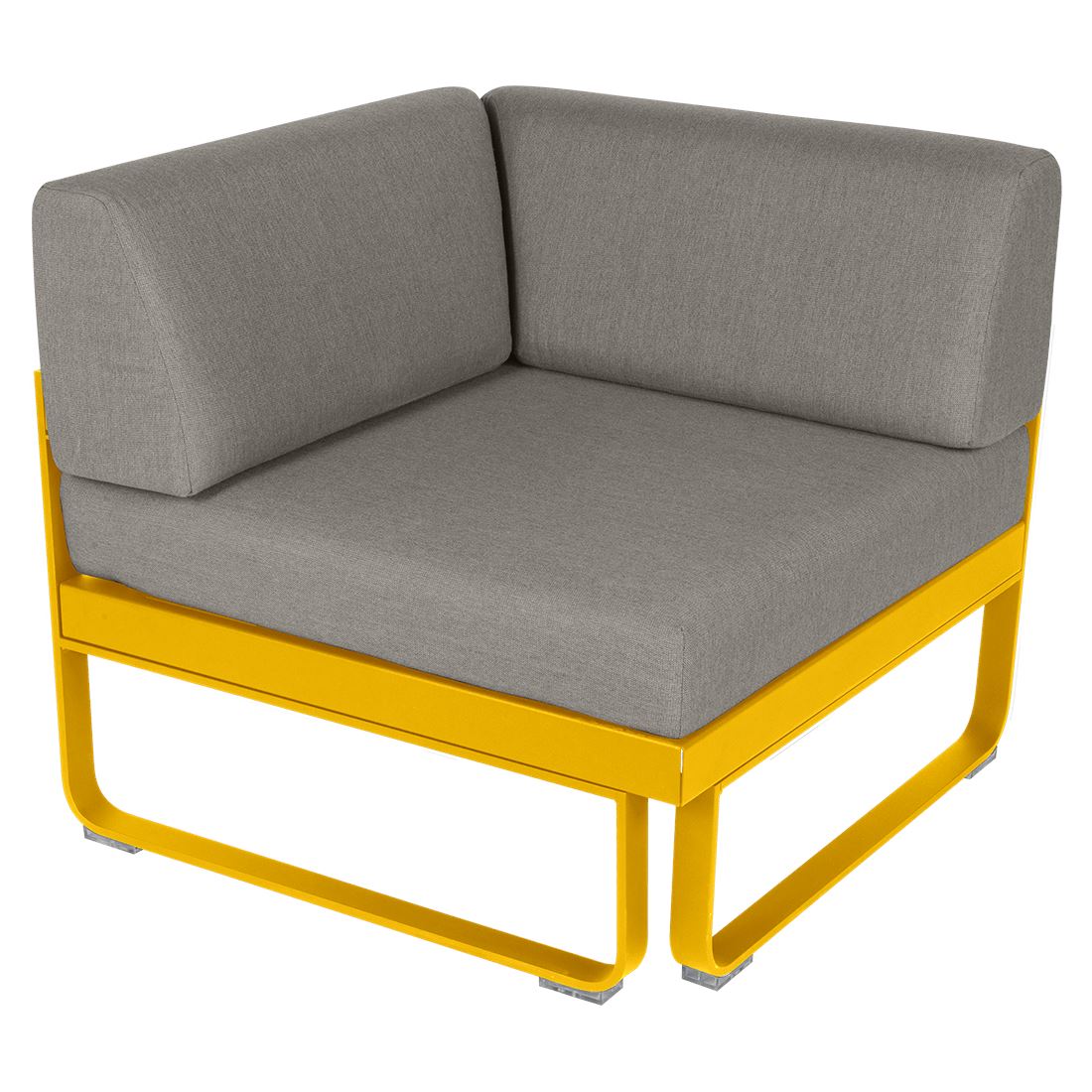 Fermob Bellevie Module d'angle - 1 place Miel C6 Taupe grisé B8