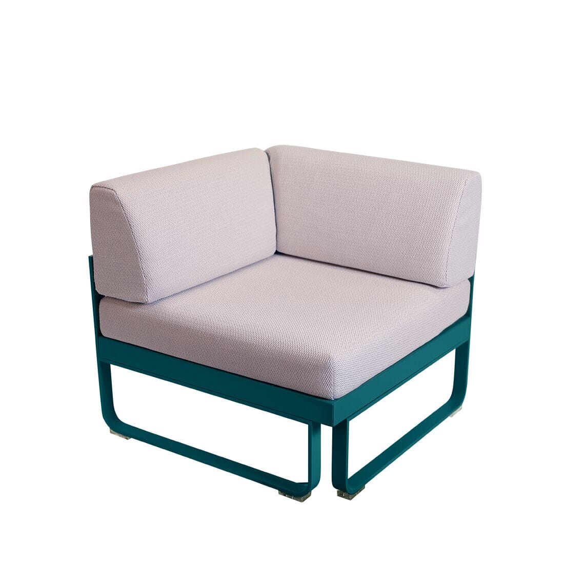 Fermob Bellevie Module d'angle 1 place Perle Bleu acapulco 21