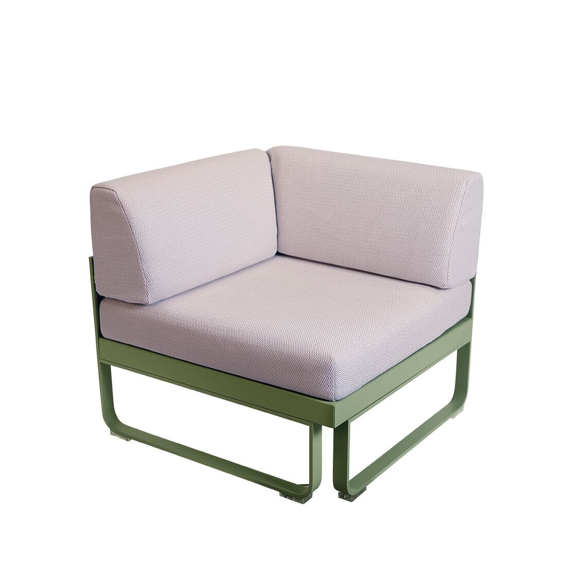 Fermob Bellevie Module d'angle 1 place Perle Cactus 82