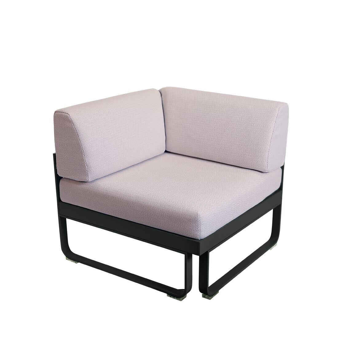 Fermob Bellevie Module d'angle 1 place Perle Carbone 47