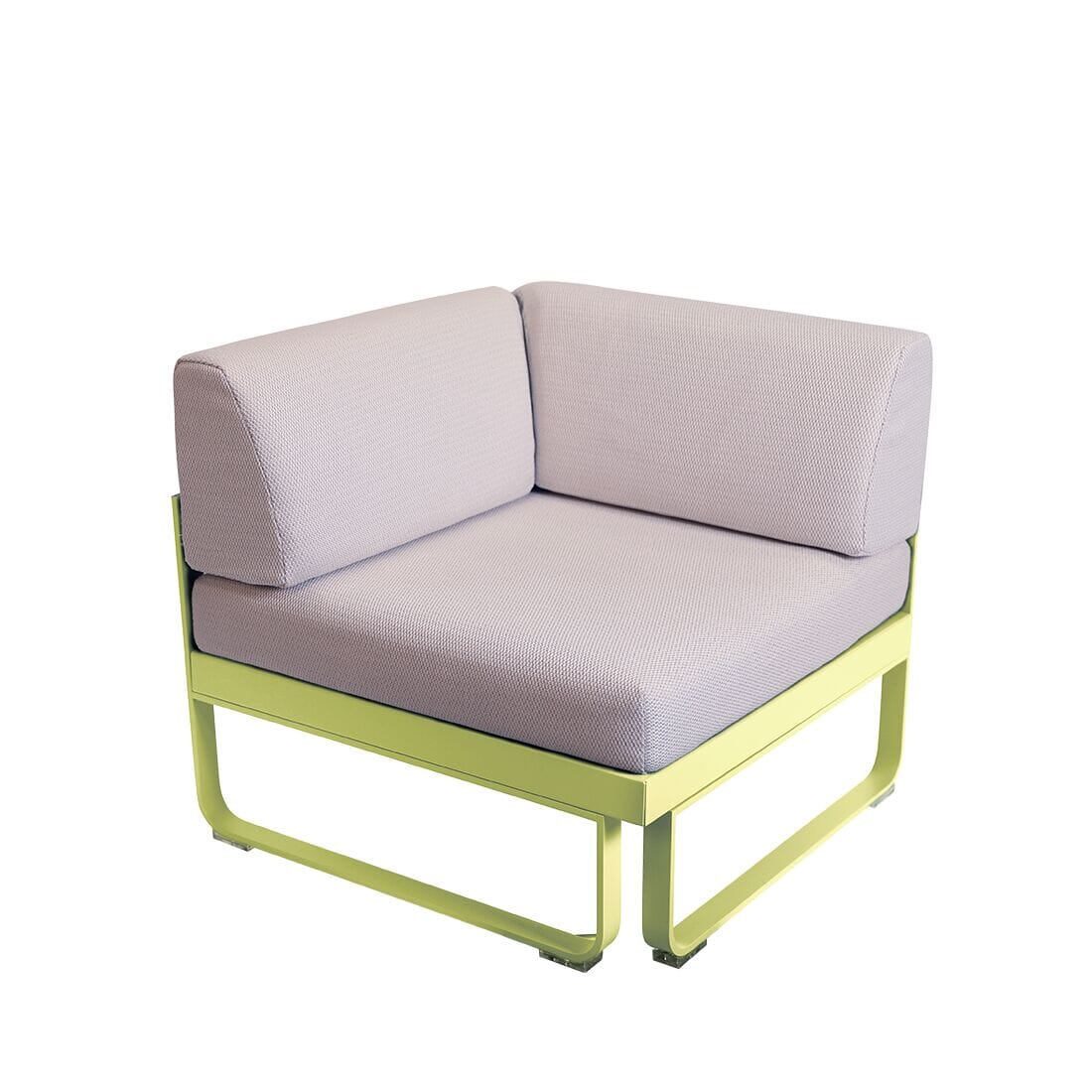Fermob Bellevie Module d'angle 1 place Perle Citron givré A6