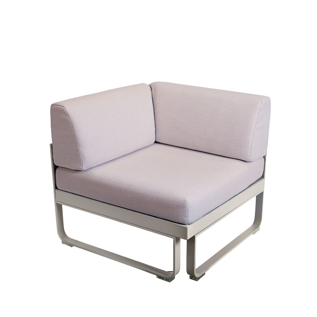 Fermob Bellevie Module d'angle 1 place Perle Gris argile A5