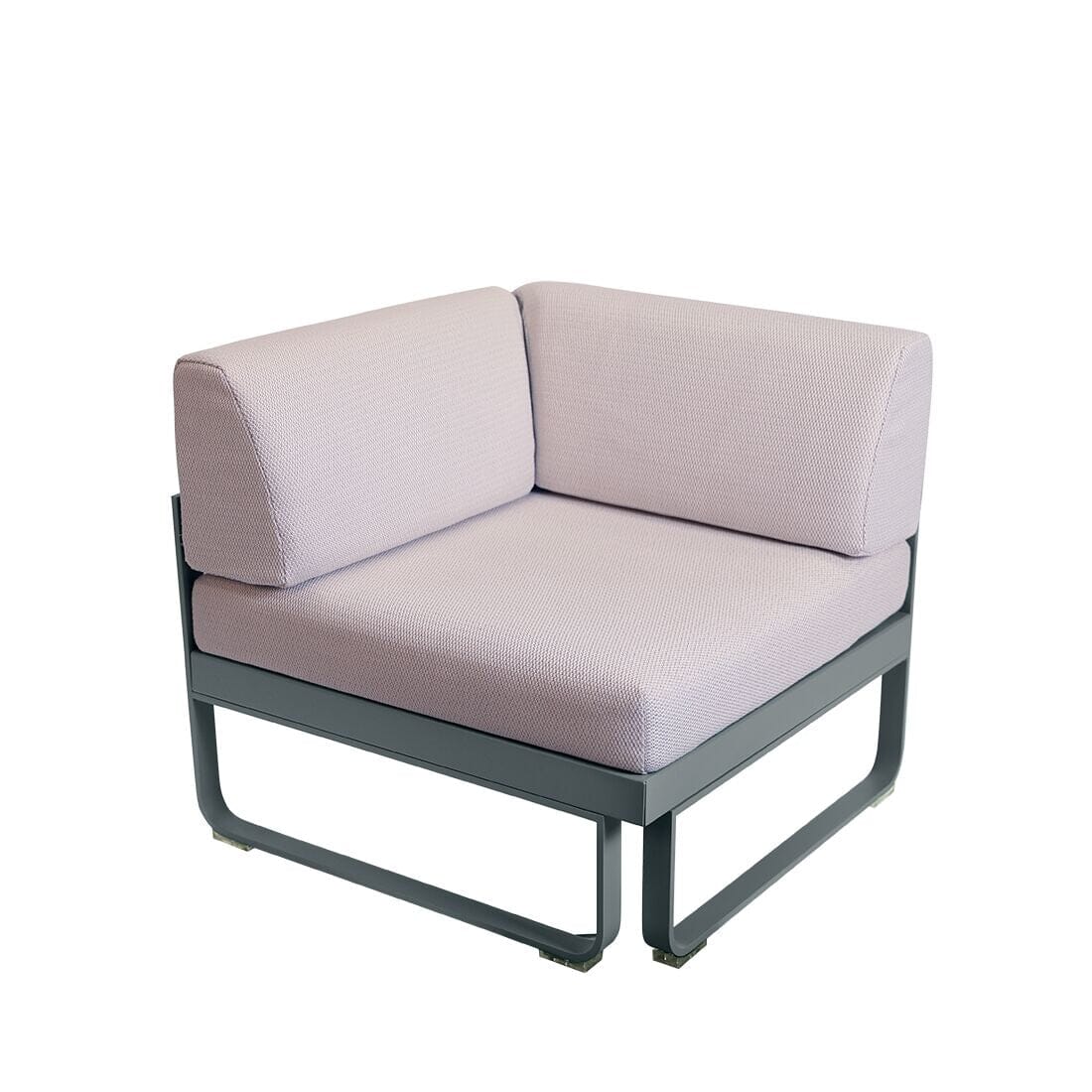 Fermob Bellevie Module d'angle 1 place Perle Gris orage 26