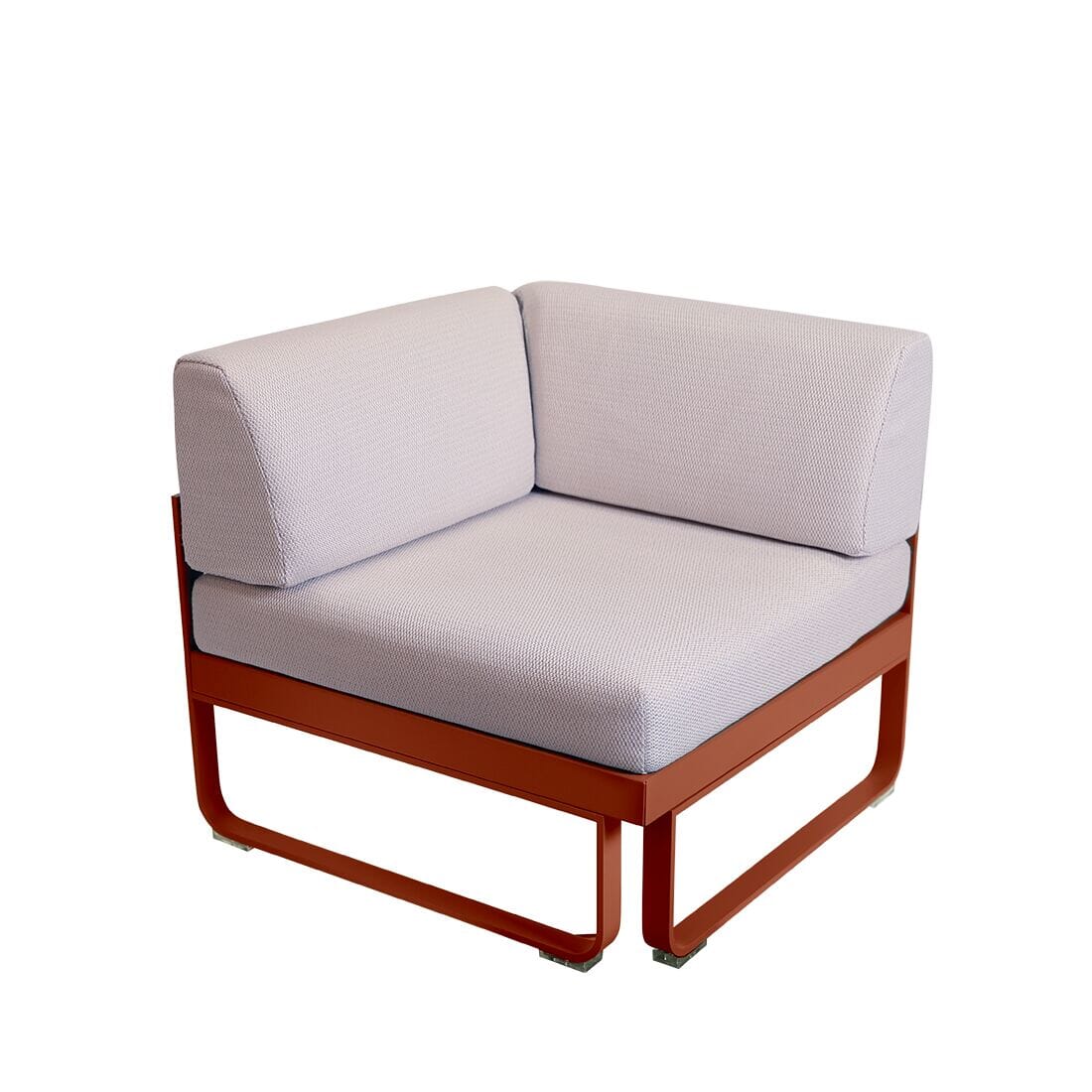 Fermob Bellevie Module d'angle 1 place Perle Ocre rouge 20