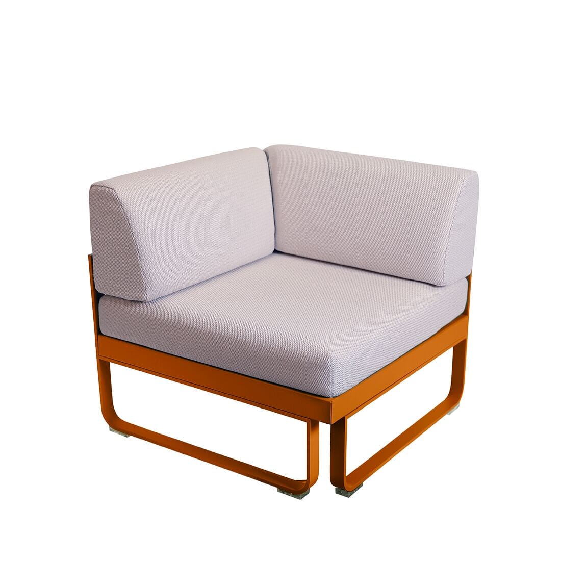 Fermob Bellevie Module d'angle 1 place Perle Orange confite E2