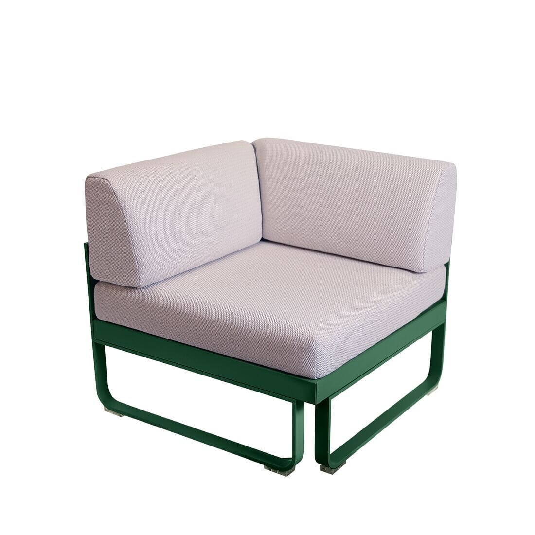 Fermob Bellevie Module d'angle 1 place Perle Vert cèdre 02