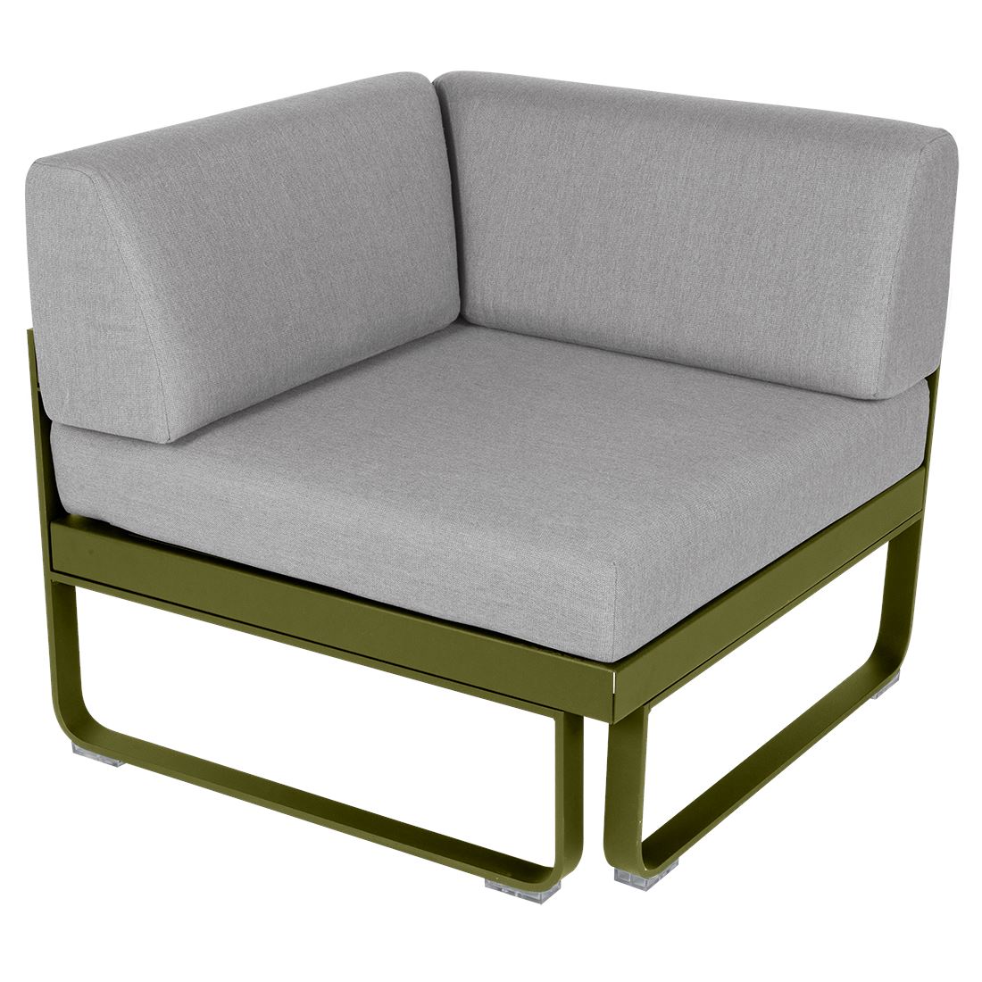 Fermob Bellevie Module d'angle - 1 place Pesto D3 Gris flanelle 79