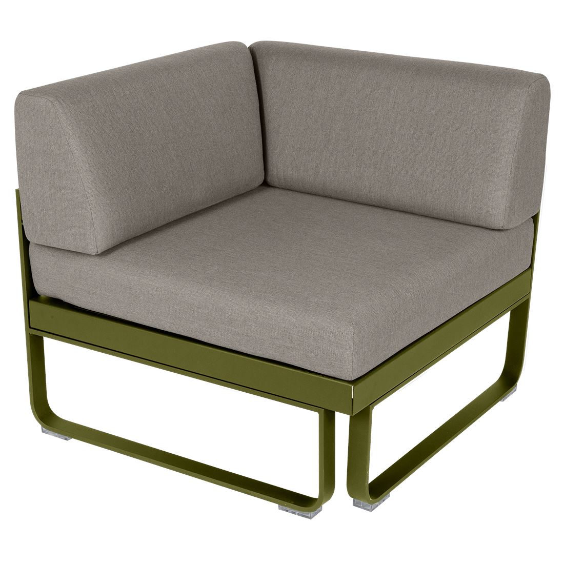 Fermob Bellevie Module d'angle - 1 place Pesto D3 Taupe grisé B8