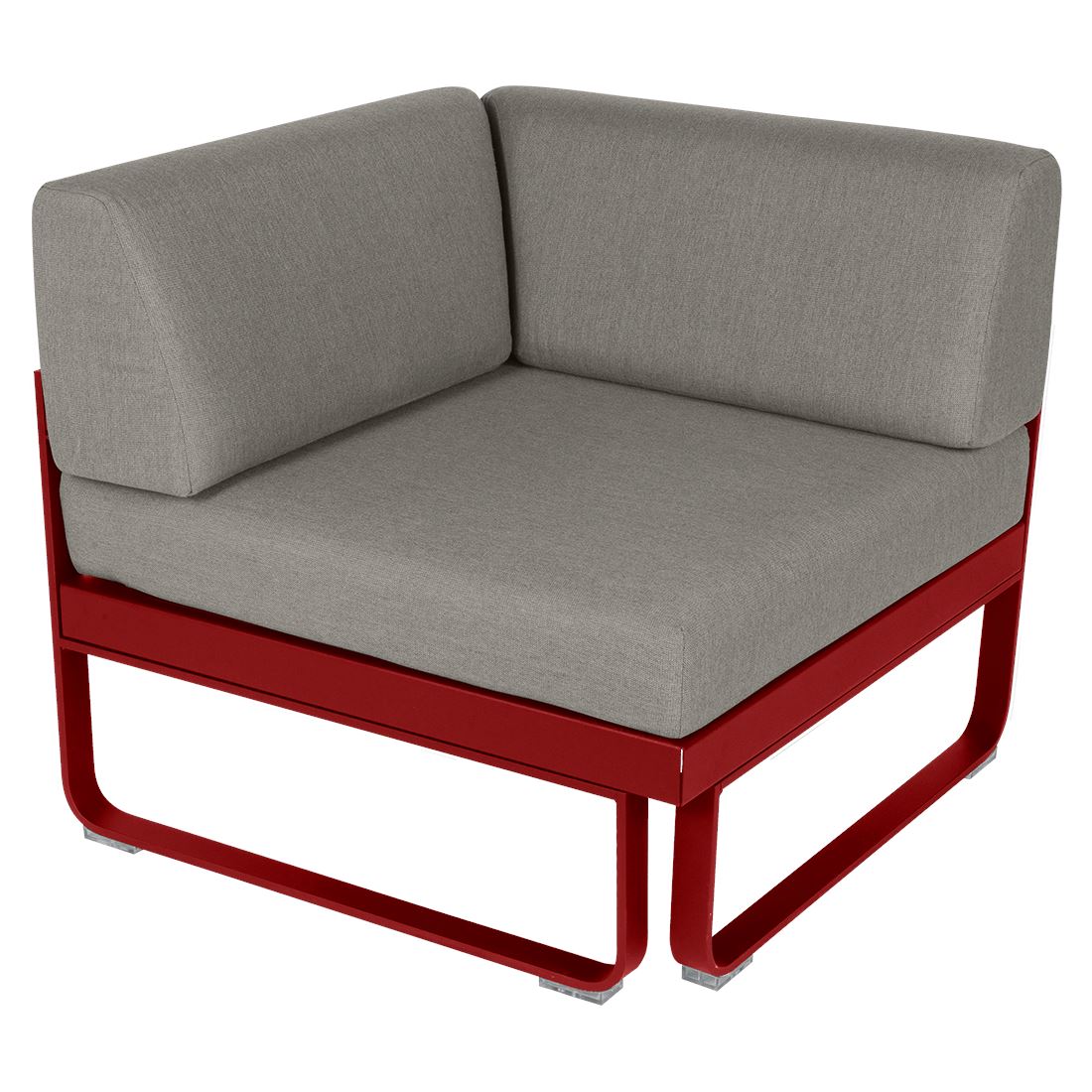 Fermob Bellevie Module d'angle - 1 place Piment 43 Taupe grisé B8