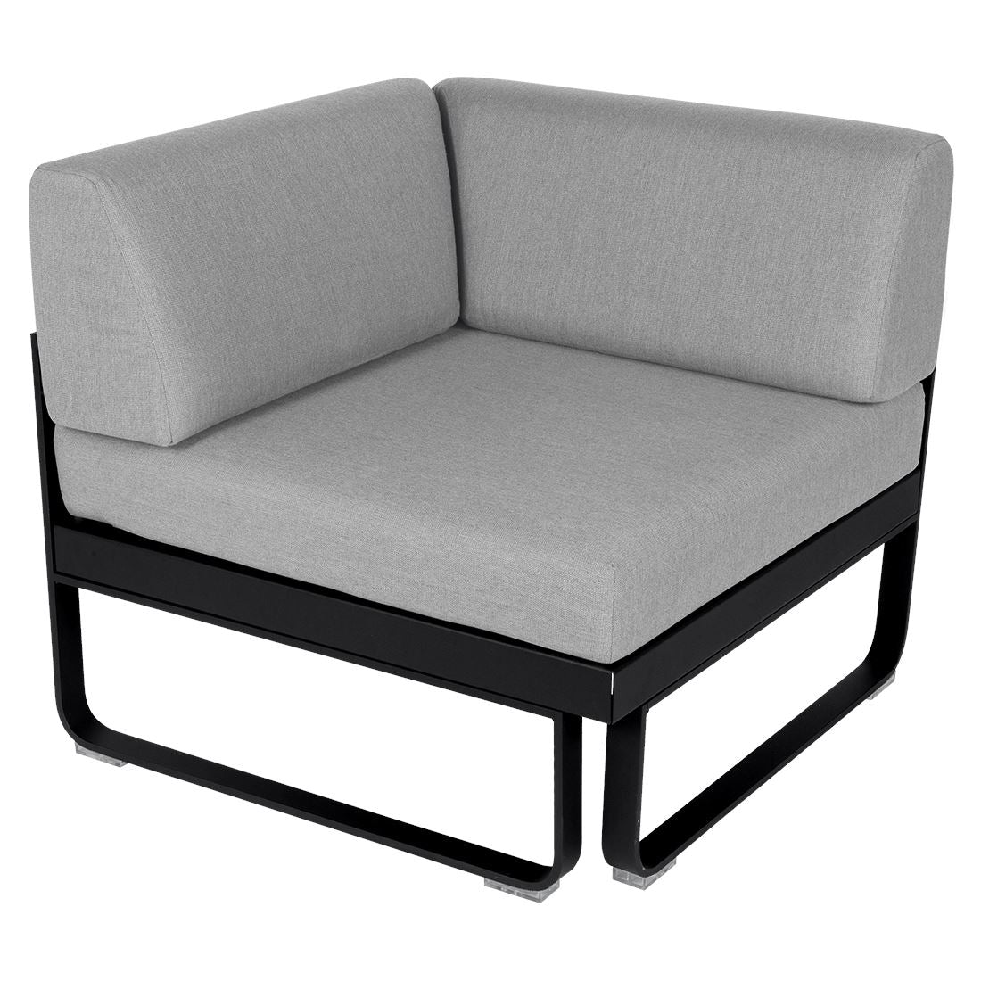 Fermob Bellevie Module d'angle - 1 place Réglisse 42 Gris flanelle 79