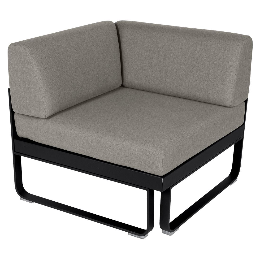 Fermob Bellevie Module d'angle - 1 place Réglisse 42 Taupe grisé B8