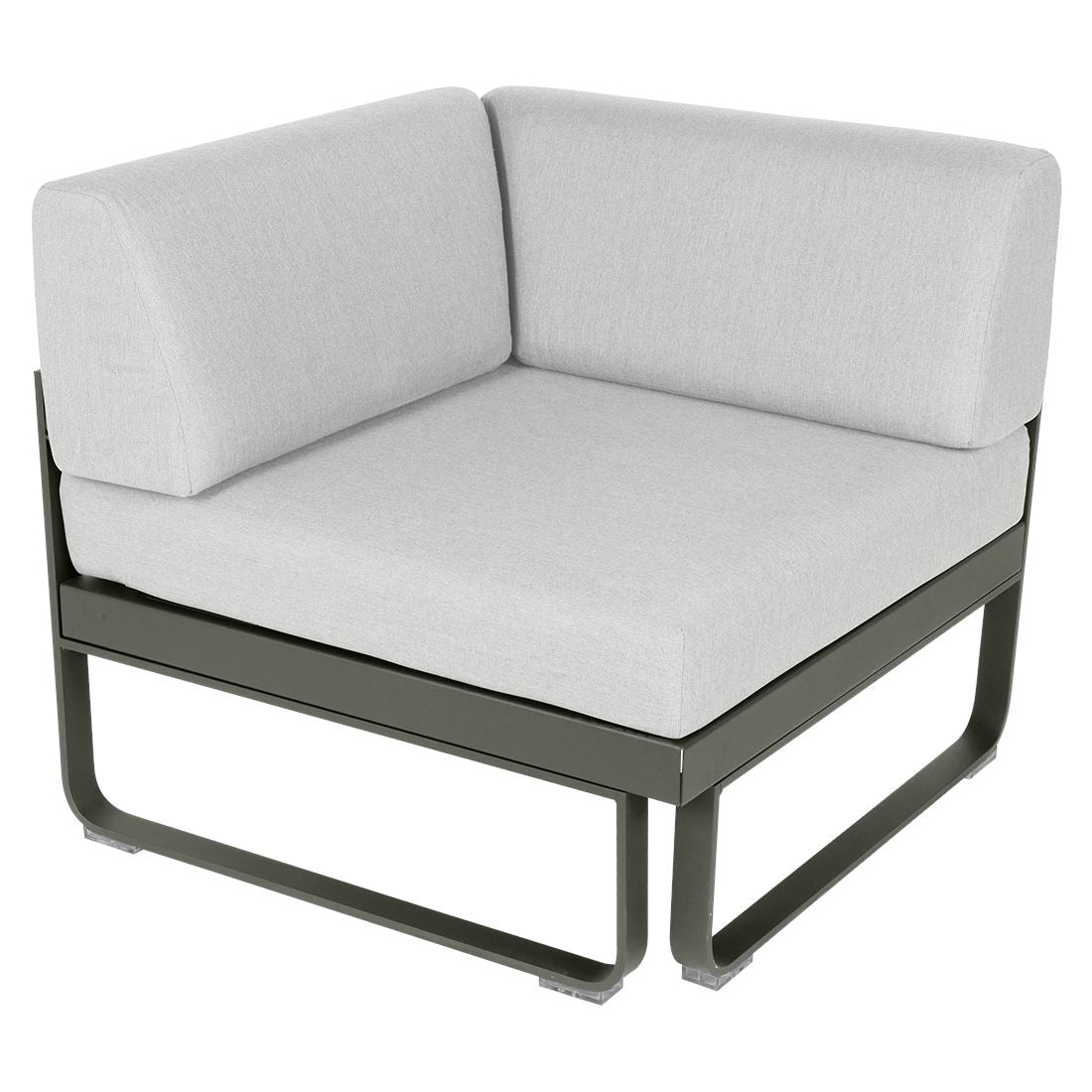 Fermob Bellevie Module d'angle - 1 place Romarin 48 Blanc grisé 81