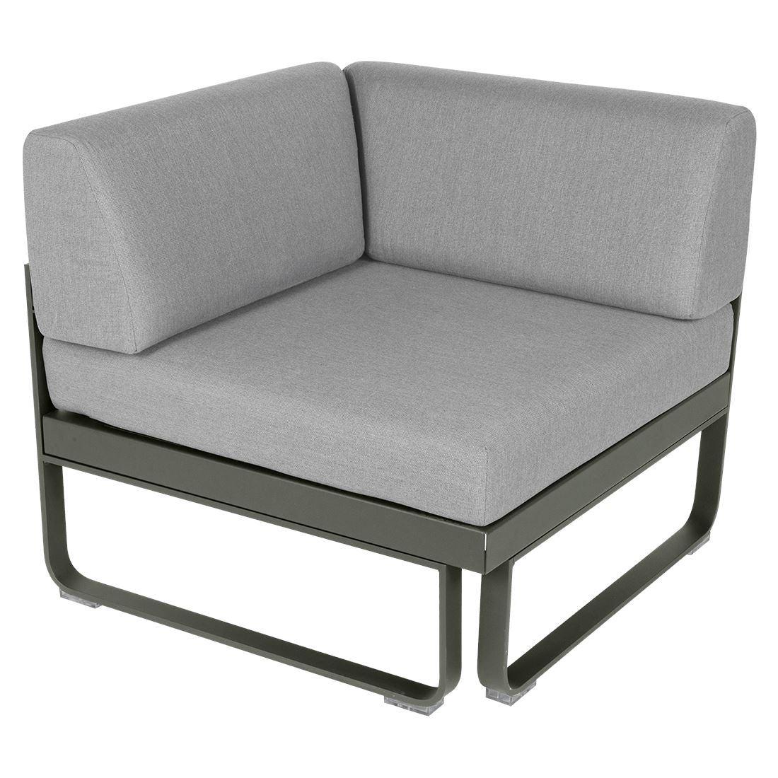 Fermob Bellevie Module d'angle - 1 place Romarin 48 Gris flanelle 79