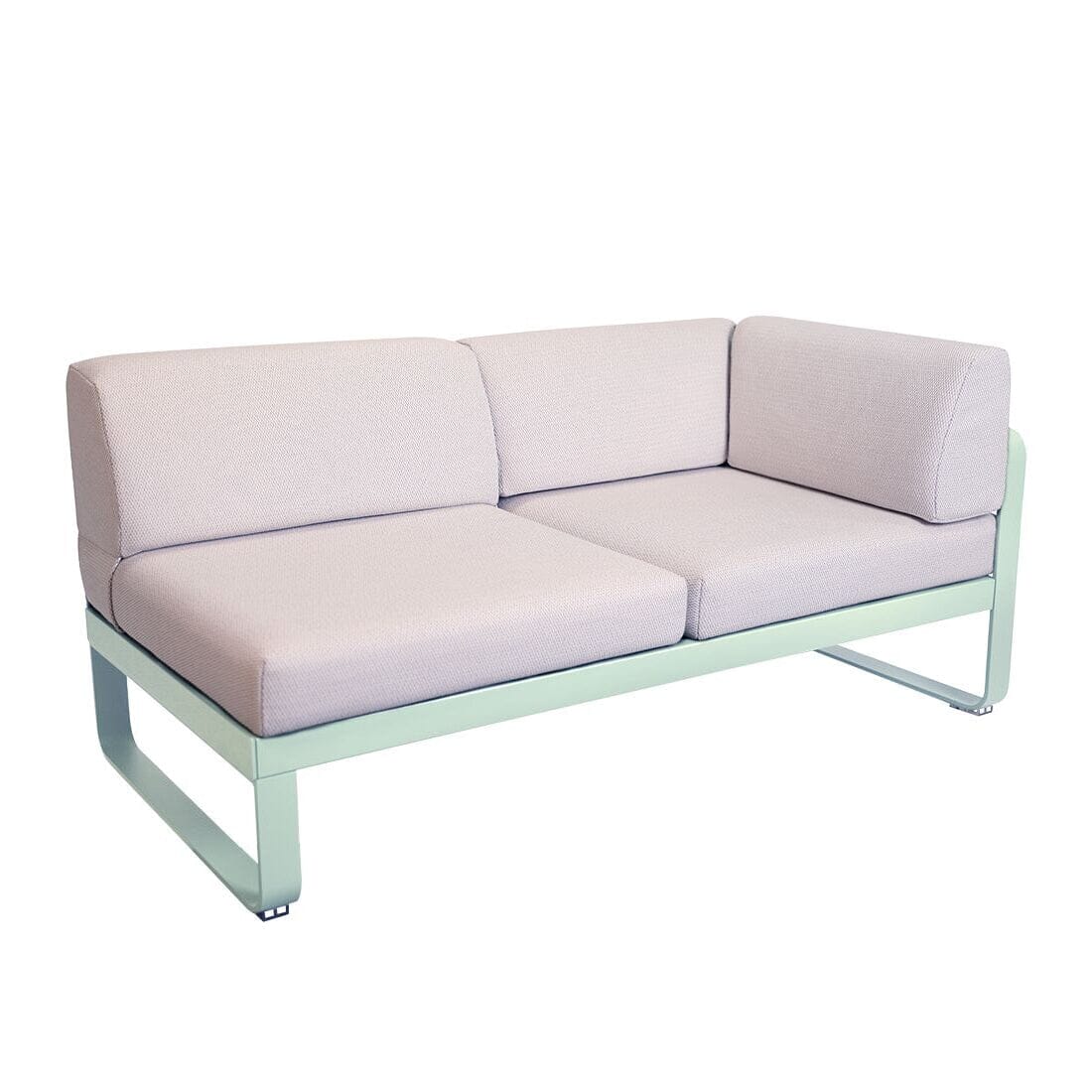 Fermob Bellevie Module d'angle - droit 2 places Perle Menthe glaciale A7