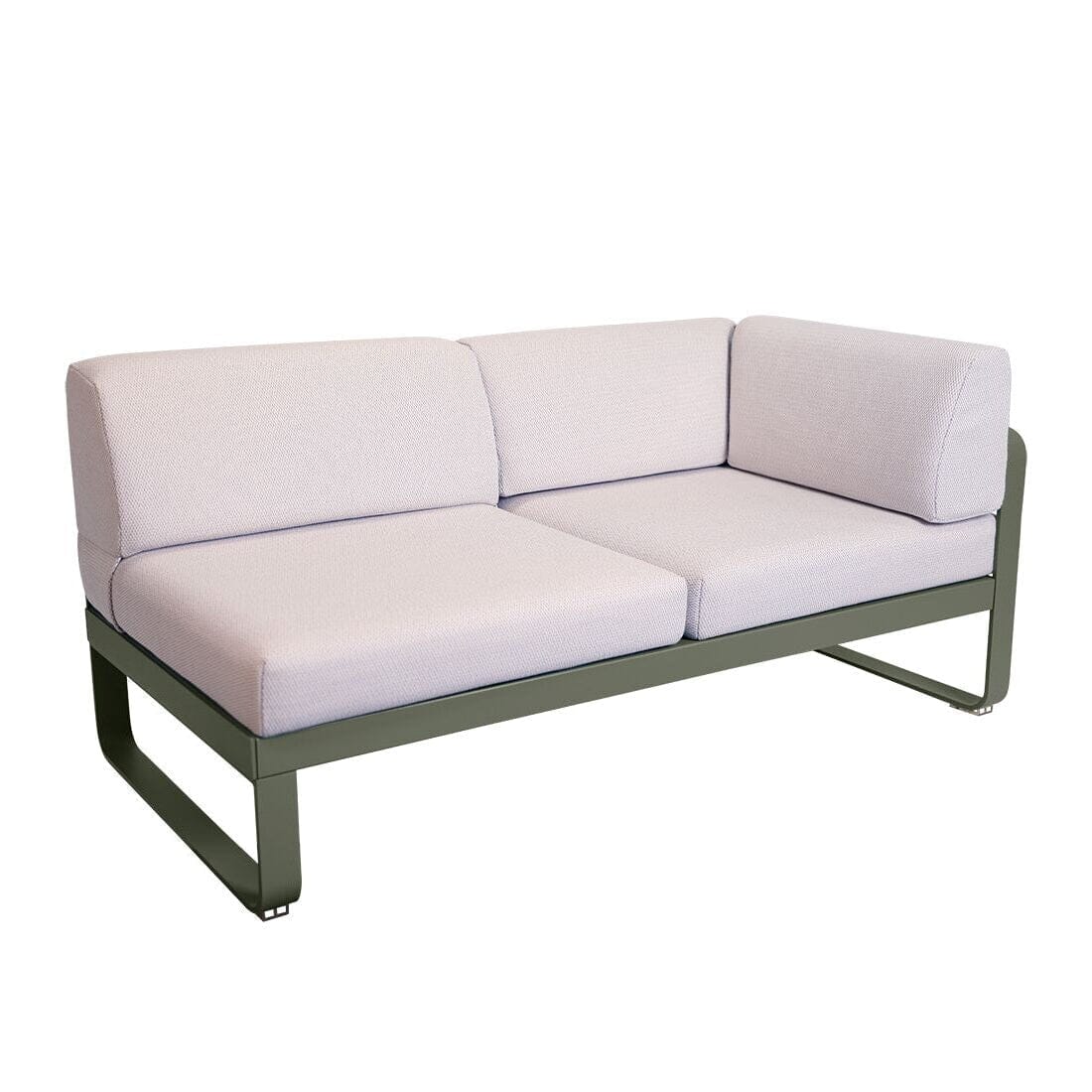 Fermob Bellevie Module d'angle - droit 2 places Perle Romarin 48